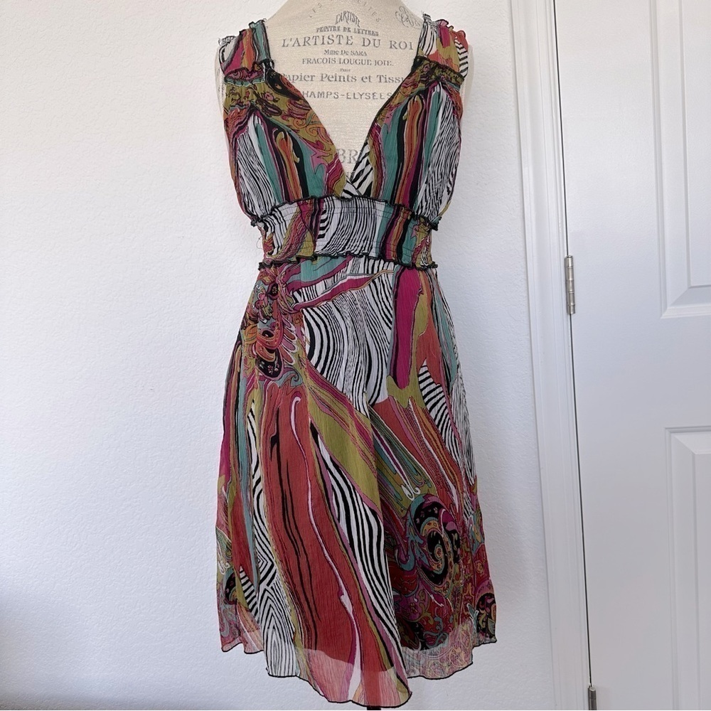 Fire Los Angeles Multicolored Flowy Dress